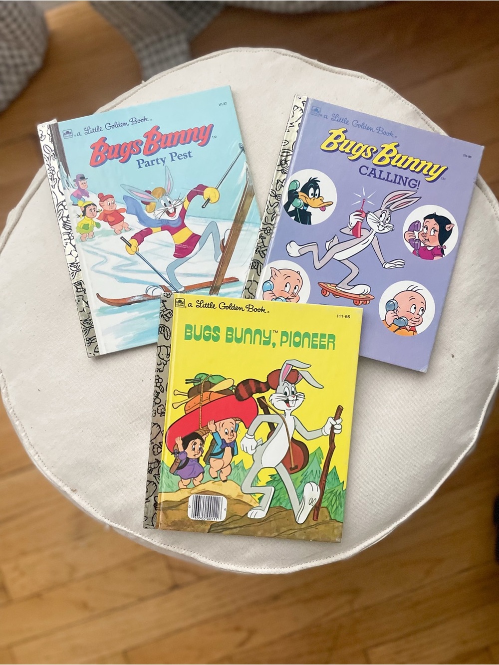 Vintage Bugs Bunny Little Golden Books - Set of 3 - Yellow, Light Blue, Lavender